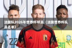 法国队2026年世界杯球员（法国世界杯队员名单）