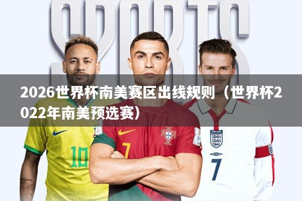 2026世界杯南美赛区出线规则(世界杯2022年南美预选赛)